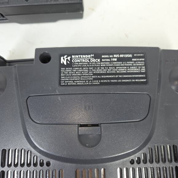 Vtg Nintendo 64 N64 Console Gray Consoles Video Retro Games Gaming Rumble Pak - Picture 11 of 12